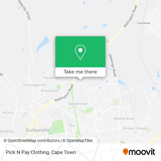 Pick N Pay Clothing map