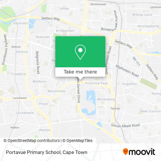 Portavue Primary School map