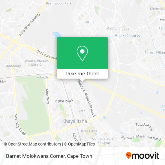 Barnet Molokwana Corner map