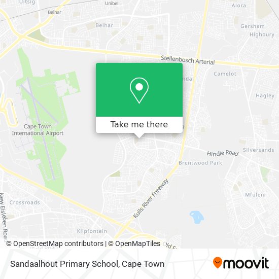 Sandaalhout Primary School map