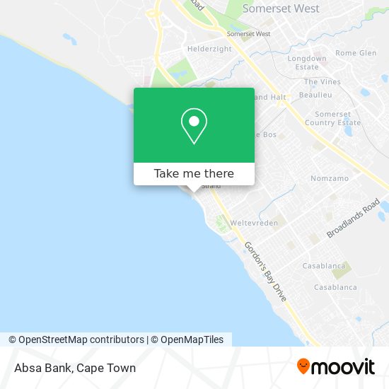 Absa Bank map