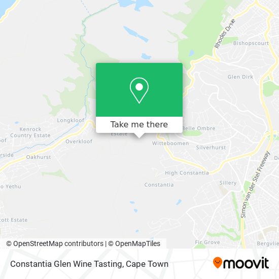 Constantia Glen Wine Tasting map