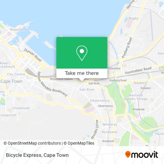 Bicycle Express map