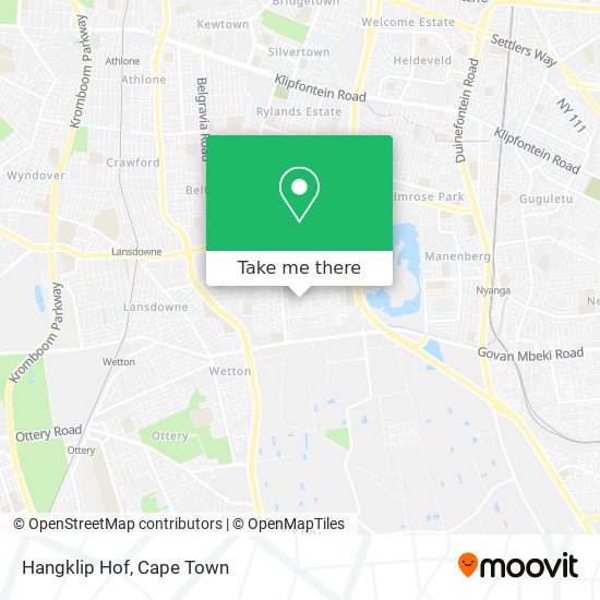 Hangklip Hof map