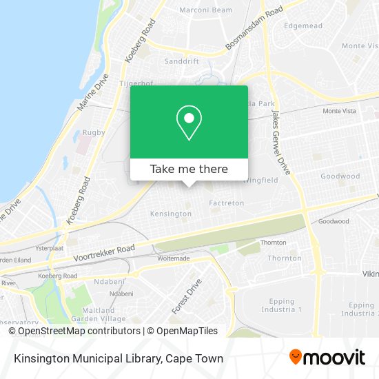 Kinsington Municipal Library map