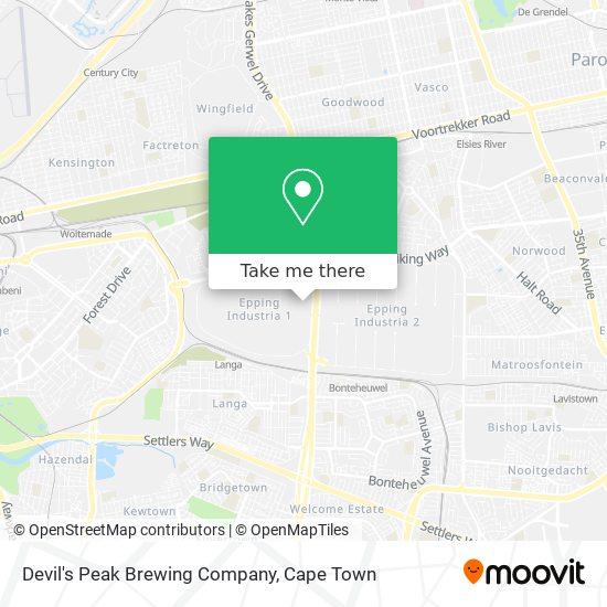 Devil's Peak Brewing Company map