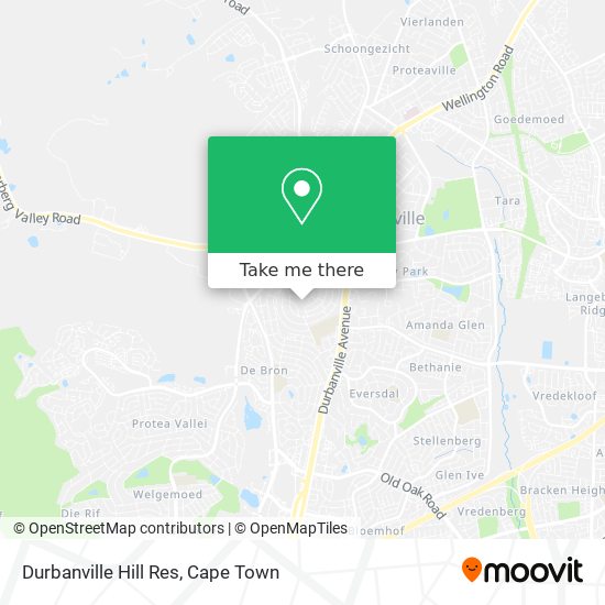 Durbanville Hill Res map