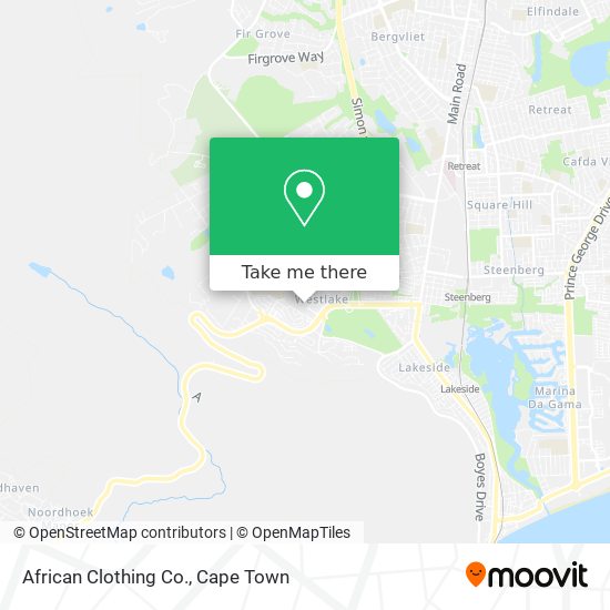 African Clothing Co. map