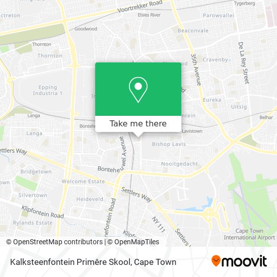 Kalksteenfontein Primêre Skool map