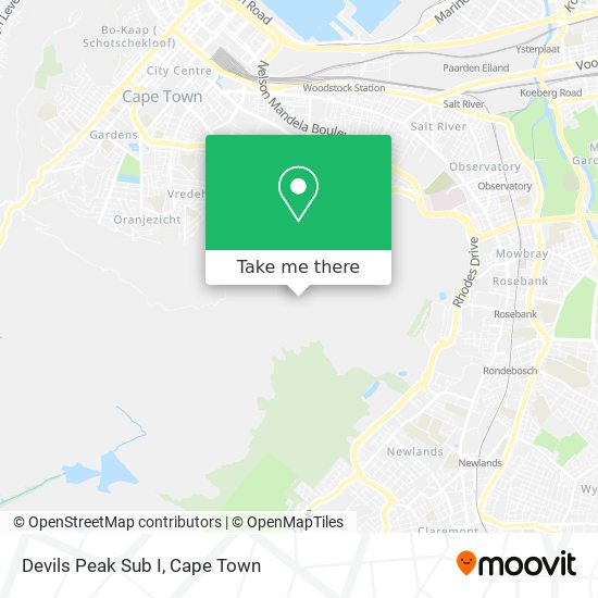 Devils Peak Sub I map