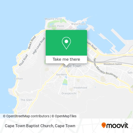 Cape Town Baptist Church map