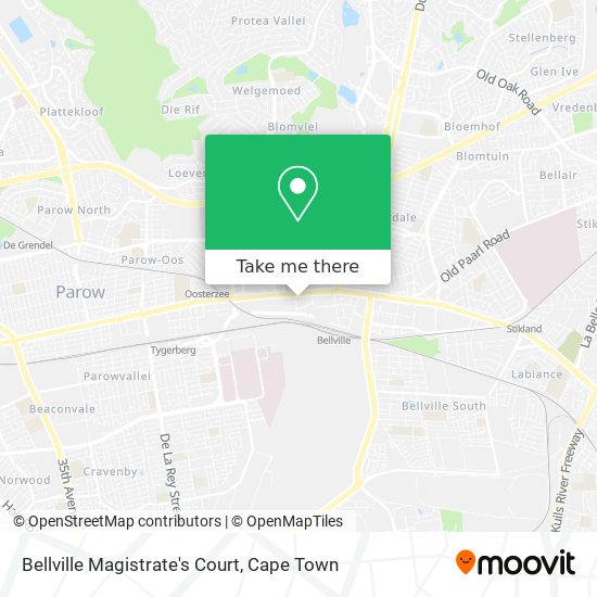 Bellville Magistrate's Court map
