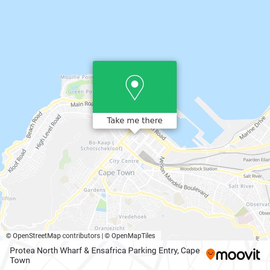 Protea North Wharf & Ensafrica Parking Entry map