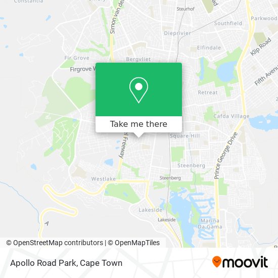 Apollo Road Park map