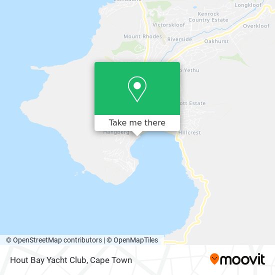 Hout Bay Yacht Club map