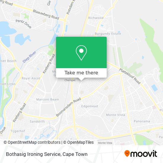Bothasig Ironing Service map