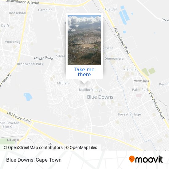 Blue Downs map