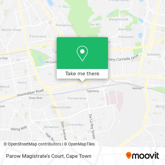 Parow Magistrate's Court map