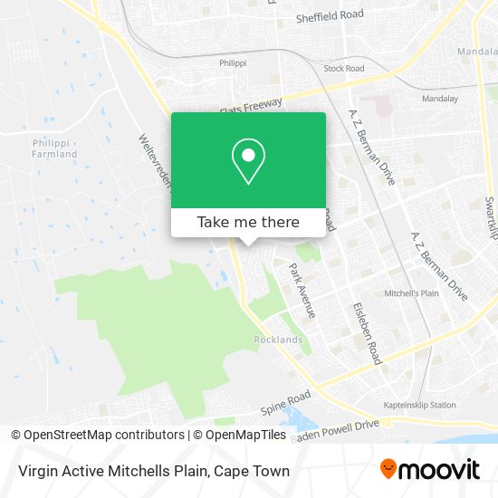 Virgin Active Mitchells Plain map
