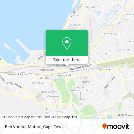 Ben Vorster Motors map
