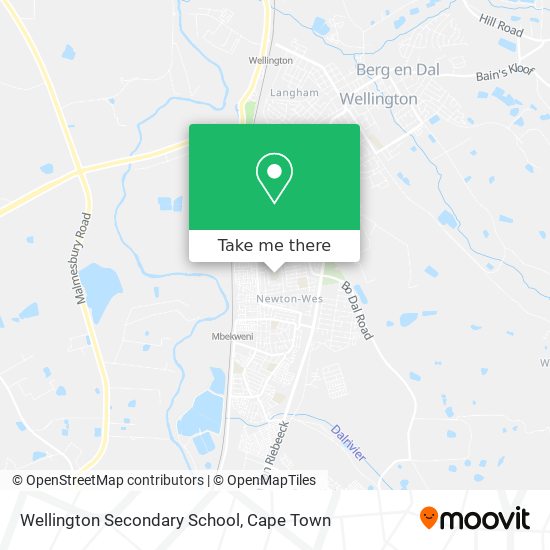 Wellington Secondary School map