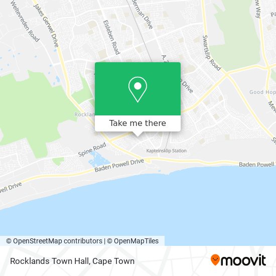 Rocklands Town Hall map