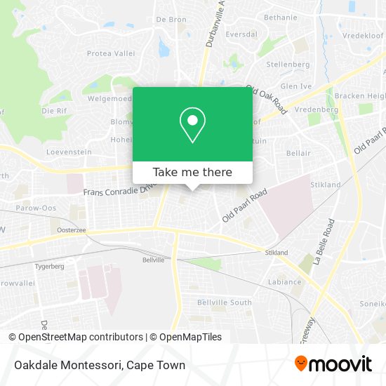 Oakdale Montessori map