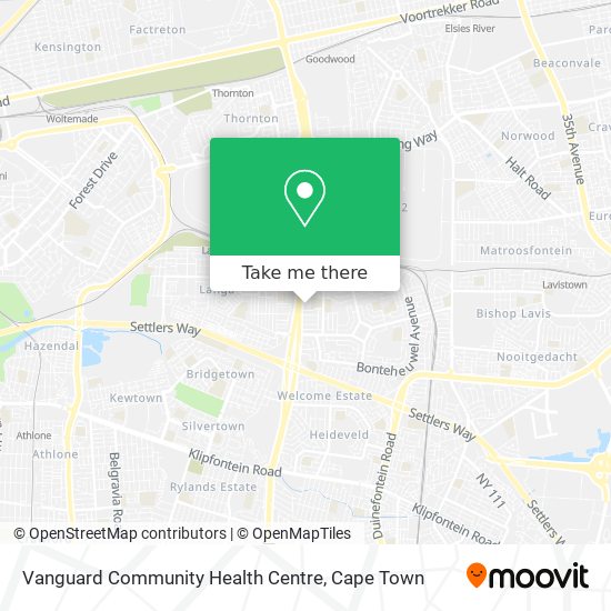 Vanguard Community Health Centre map