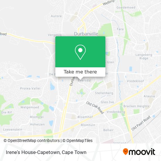 Irene's House-Capetown map