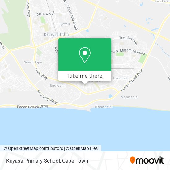 Kuyasa Primary School map