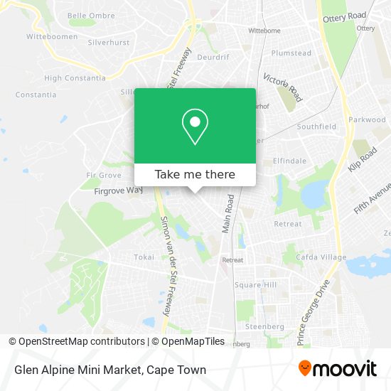 Glen Alpine Mini Market map
