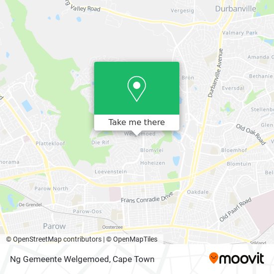 Ng Gemeente Welgemoed map