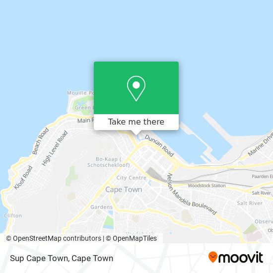 Sup Cape Town map