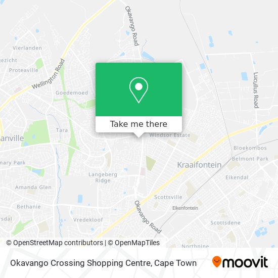 Okavango Crossing Shopping Centre map