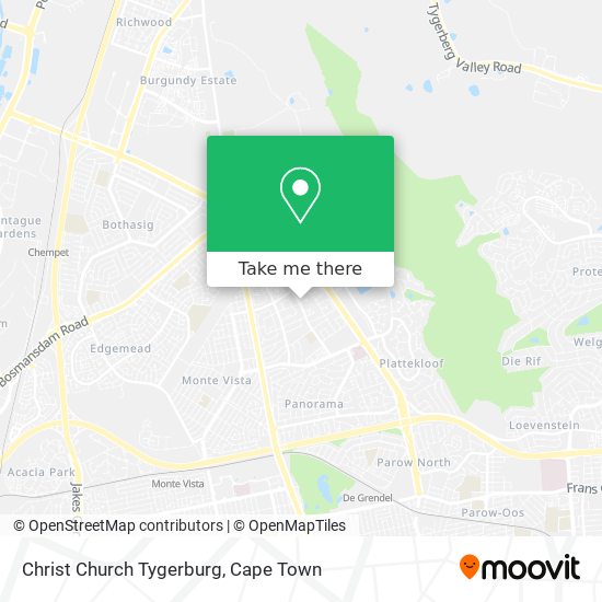 Christ Church Tygerburg map