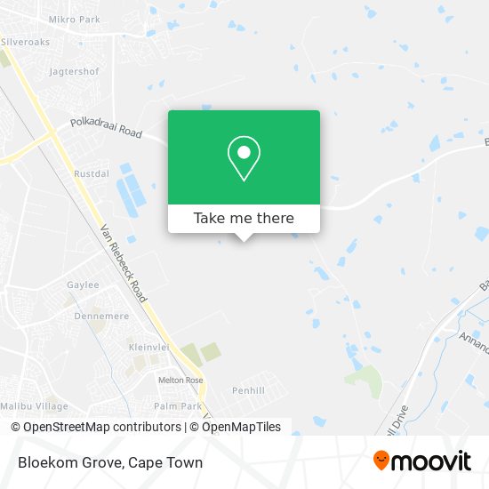 Bloekom Grove map