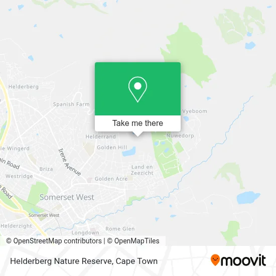 Helderberg Nature Reserve map