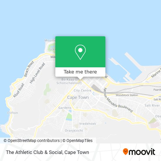 The Athletic Club & Social map
