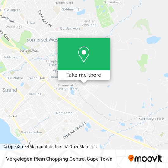Vergelegen Plein Shopping Centre map