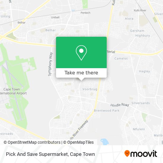 Pick And Save Supermarket map