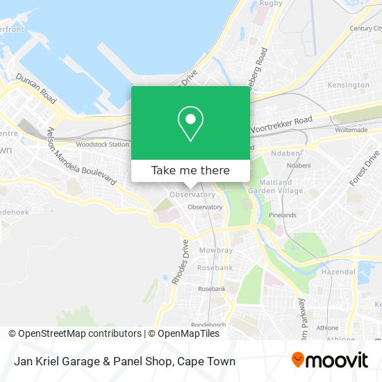 Jan Kriel Garage & Panel Shop map