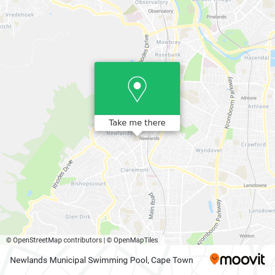 Newlands Municipal Swimming Pool map