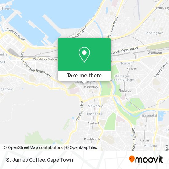 St James Coffee map