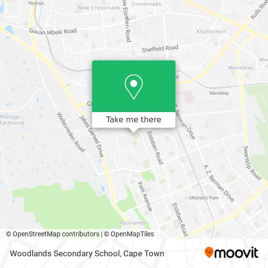Woodlands Secondary School map