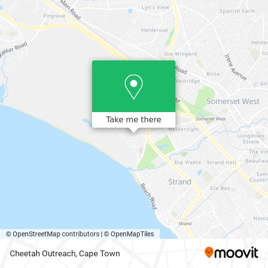Cheetah Outreach map