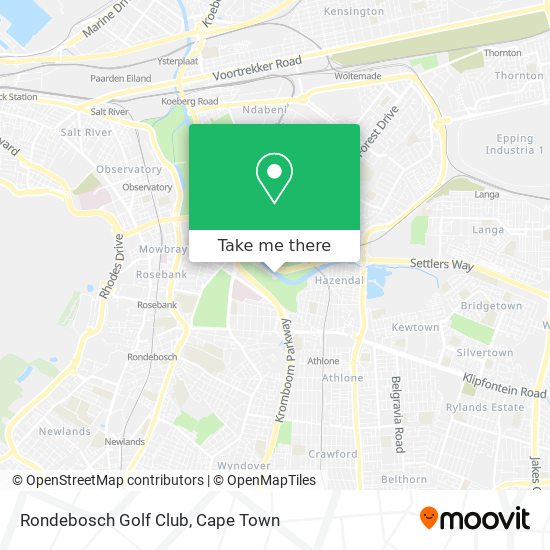 Rondebosch Golf Club map