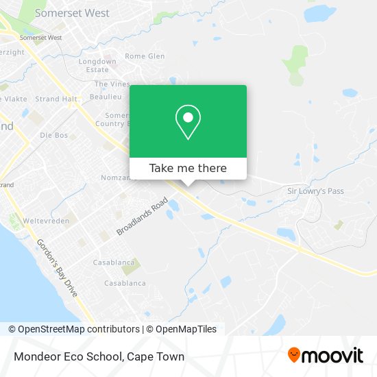 Mondeor Eco School map