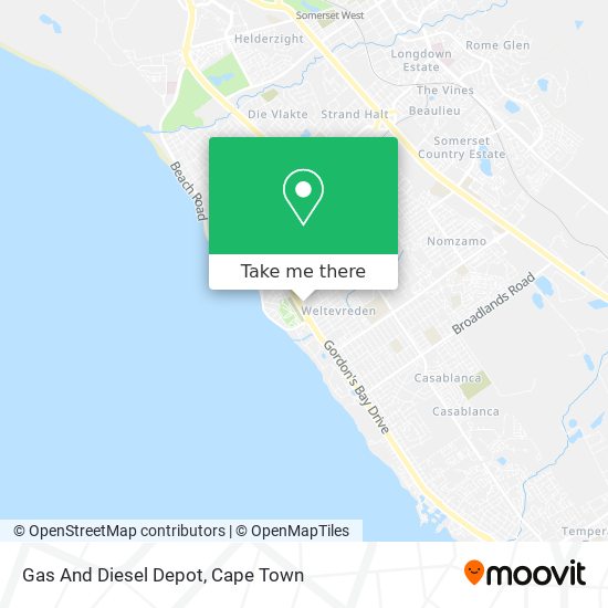 Gas And Diesel Depot map