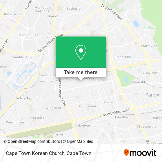 Cape Town Korean Church map