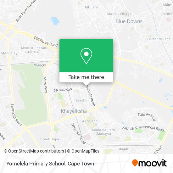 Yomelela Primary School map